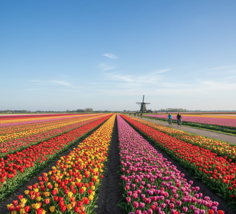 Amsterdam tulip fiel
