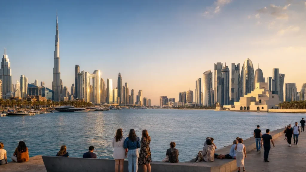 Dubai vs Doha skyline comparison for travelers