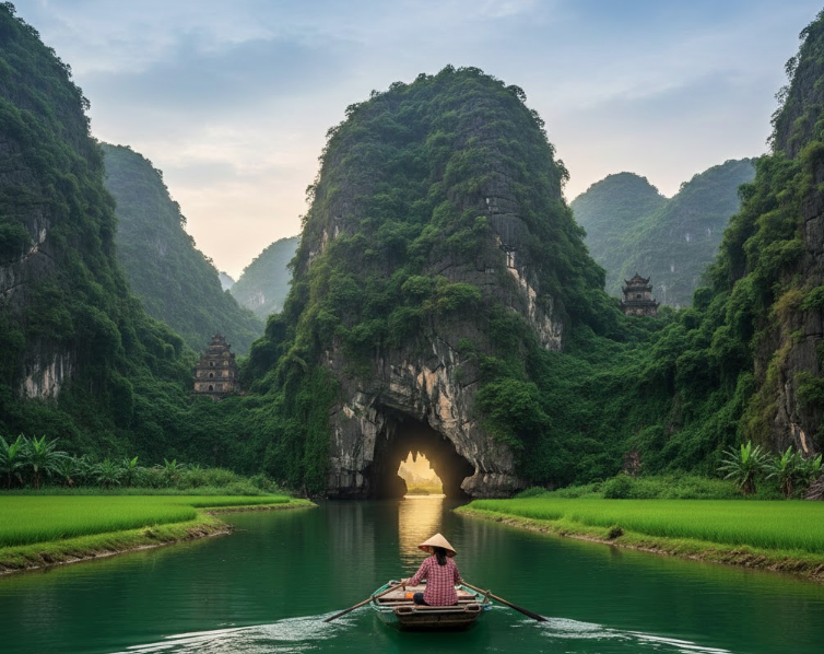 7 Day Trips from Hanoi That Are Actually Worth Your Time (No Tourist Traps & No Regrets) day trips from hanoi Trang An boat tour with limestone mountains
