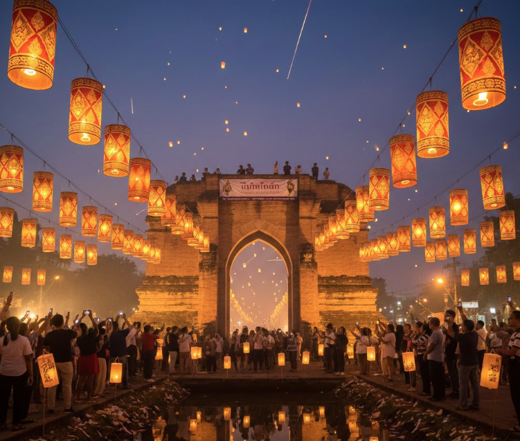 Chiang Mai Lantern Festival 2026: The Only Honest Guide You Need (Free vs Paid + Lamphun Free Event) chiang mai lantern festival 2026 lanterns at thapae gate
