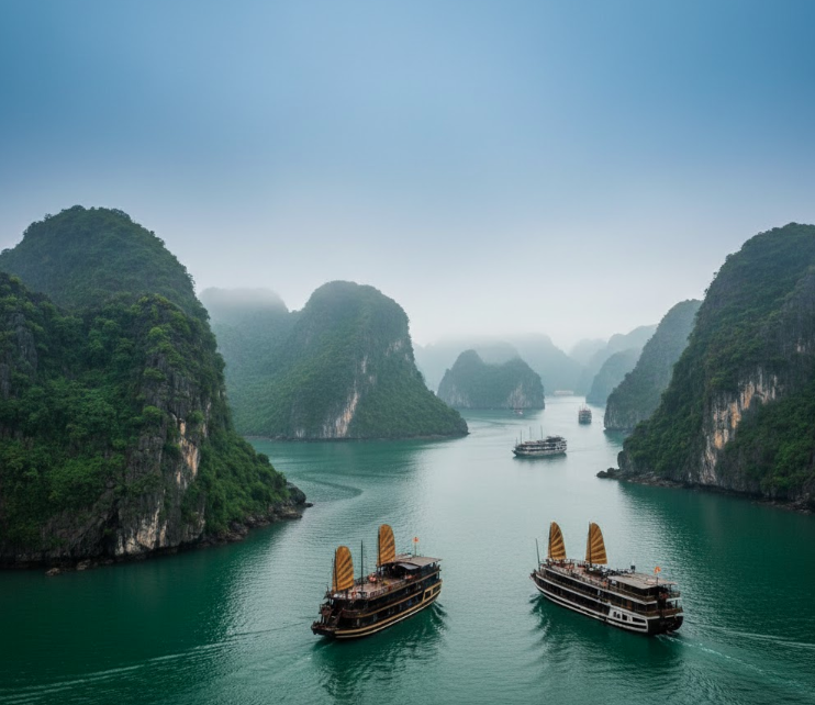 Best Places to Visit in January 2026: 25 Incredible Destinations for Perfect Weather & Great Value Ha Long Bay Limestone Cliffs