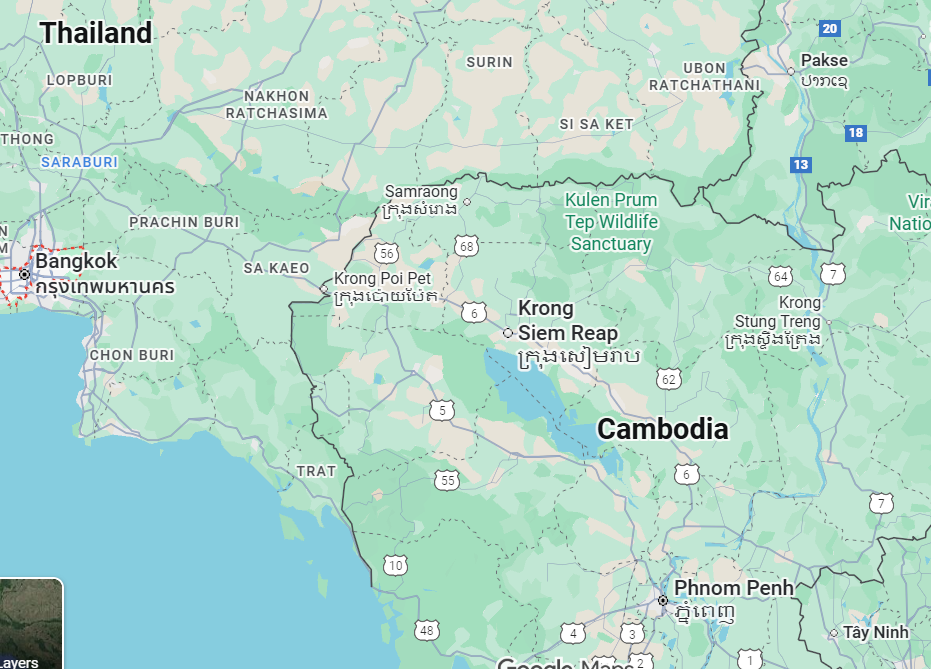Is Thailand Safe for Tourists Right Now? 11 Honest Reality Checks on Scams, Protests, Health & Border Tensions thailand cambodia map