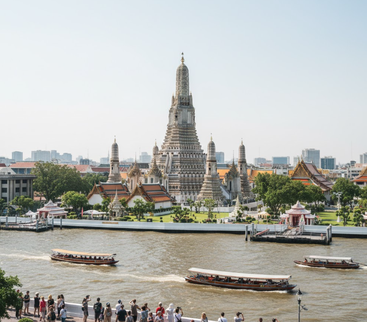 Wat Arun temple Bangkok visit during transit
