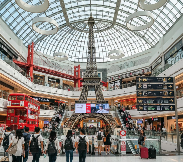 Terminal 21 Bangkok mall during airport layover