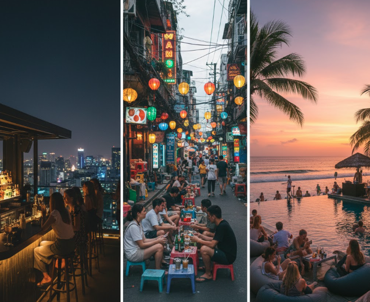 Thailand vs Vietnam vs Bali: Which Destination Is Actually Worth It in 2026? Nightlife in Thailand Vietnam and Bali compared