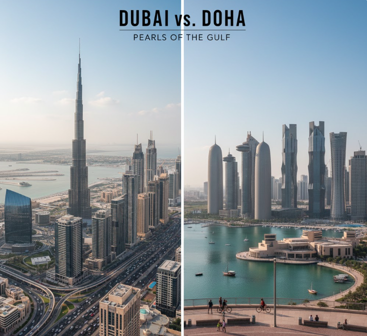 First impression comparison of Dubai vs Doha city atmosphere