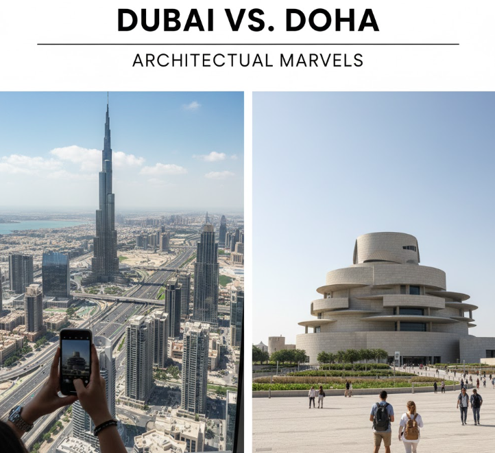 Tourist attractions in Dubai vs Doha compared