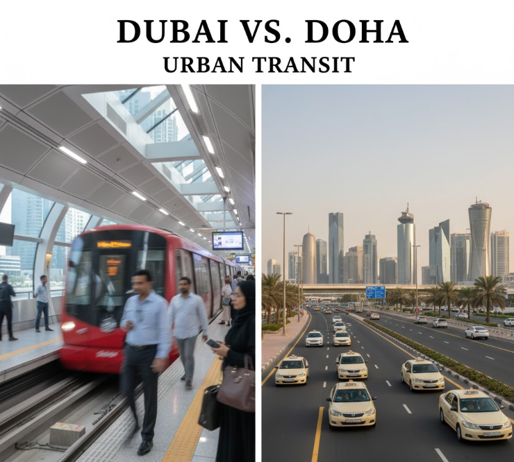 Transportation and getting around Dubai vs Doha