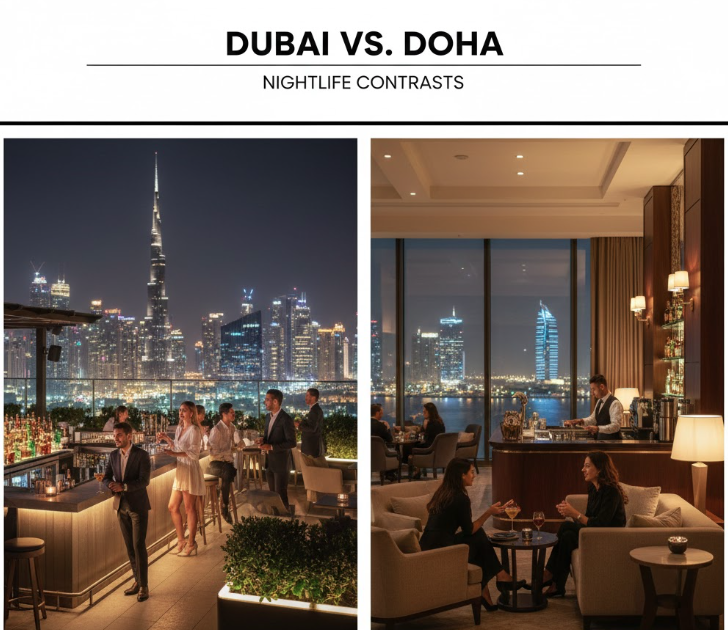 Nightlife comparison Dubai vs Doh