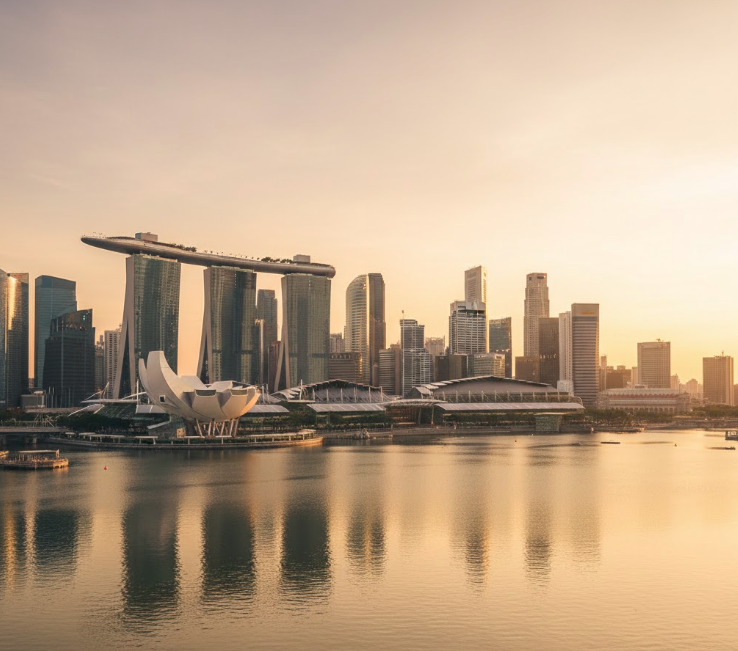 cheap flights from Thailand to Singapore city skyline