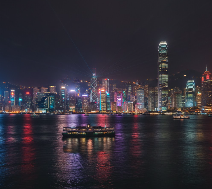 cheap flights from Thailand to Hong Kong skyline