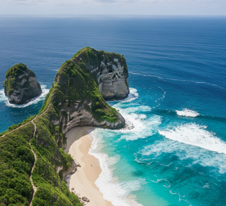 Planning a Trip to Bali: The Ultimate 2025–2026 Guide for an Unforgettable Holiday Kelingking Beach T-Rex cliff in Nusa Penida.