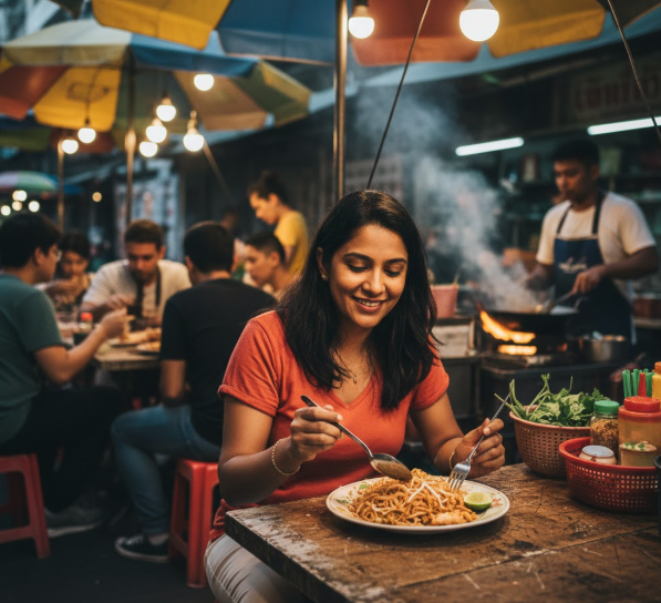 What Indians Can Eat in Thailand: The Ultimate Guide for Indian Taste Buds (2025) indians eating pad thai