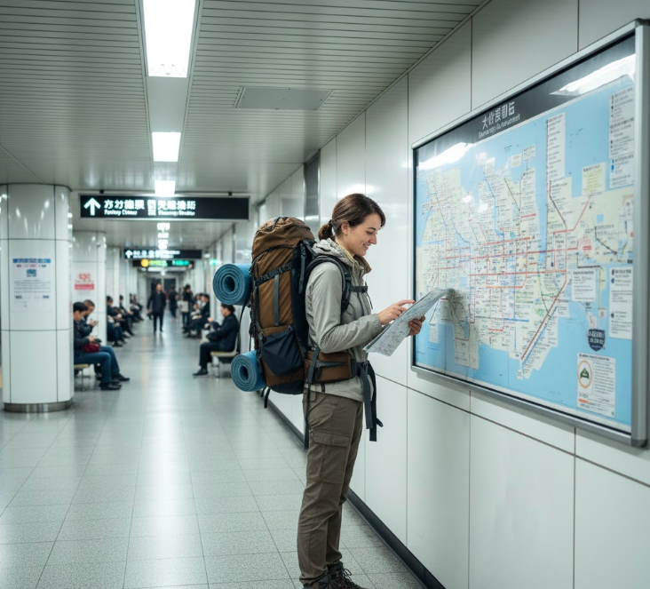 solo travel in Asia Tokyo public transport