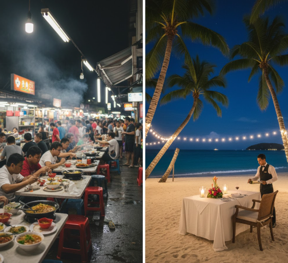 Penang vs Langkawi food comparison