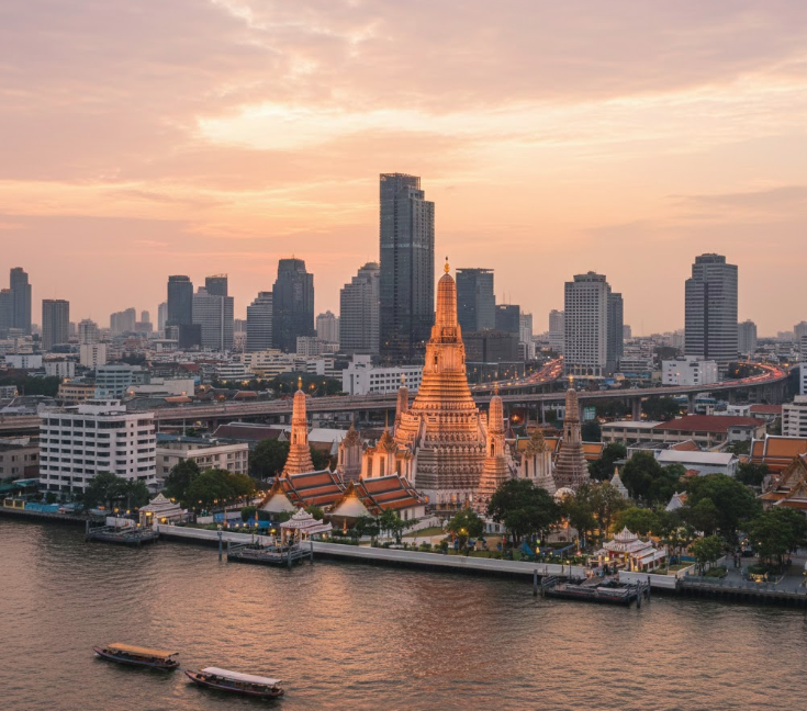 Thailand travel guide for Americans Bangkok skyline
