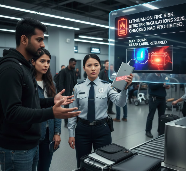 power bank allowed in flight carry on not checked baggage