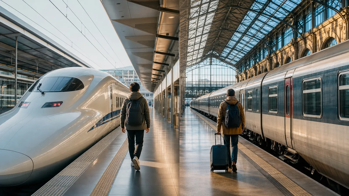 Japanese high-speed train and European intercity train cost comparison